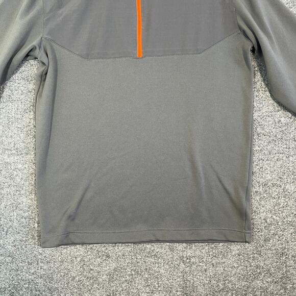 Nike Golf Sweater Mens Medium Gray Tour Performance 1/4 Zip Long Sleeve - Picture 6 of 11